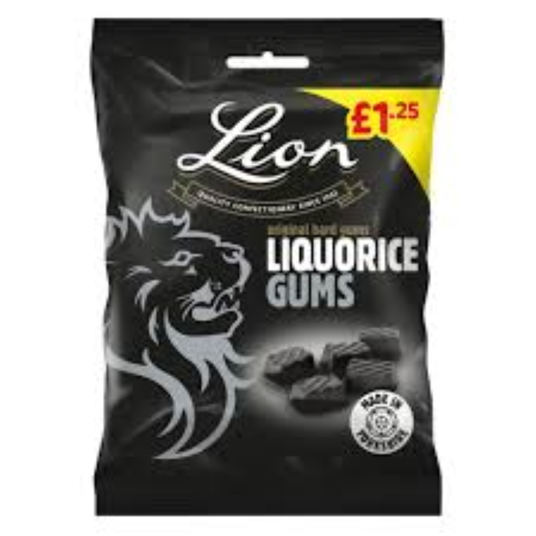 LION LIQUORICE GUMS 130G